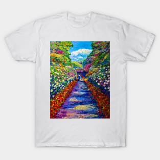 The old garden. Blooming alley T-Shirt